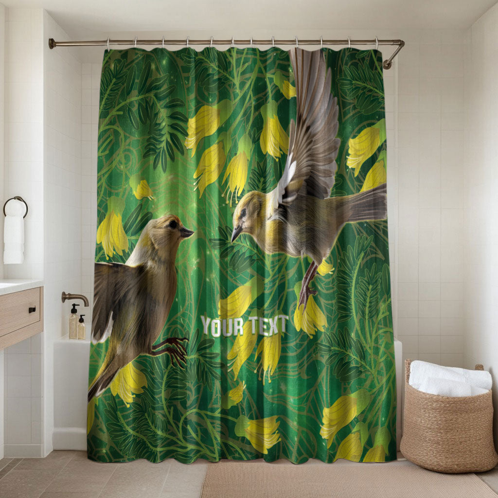 Bellbird New Zealand Personalised Bathroom Set Kowhai Flower Maori Pattern