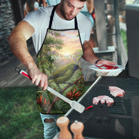 Bellbird New Zealand Personalised Apron Korimako Harakeke Flower Native Forest