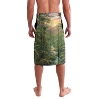 Bellbird New Zealand Personalised Lavalava Korimako Harakeke Flower Native Forest