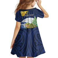 Kakapo New Zealand Personalised Family Matching Tank Maxi Dress and Hawaiian Shirt Kowhai Flower Silver Fern Maori Pattern LT22 - Polynesian Pride