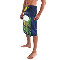 Kakapo New Zealand Personalised Lavalava Kowhai Flower Silver Fern Maori Pattern