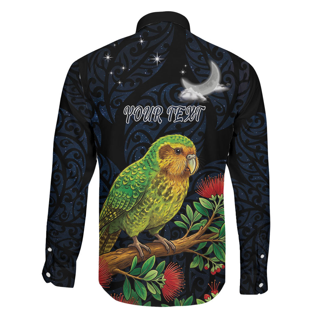 New Zealand Kakapo Matariki Personalised Family Matching Off Shoulder Maxi Dress and Hawaiian Shirt Pohutukawa Flower Galaxy Maori Pattern LT22 - Polynesian Pride