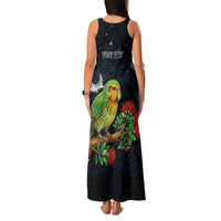 New Zealand Kakapo Matariki Personalised Family Matching Tank Maxi Dress and Hawaiian Shirt Pohutukawa Flower Galaxy Maori Pattern LT22 - Polynesian Pride