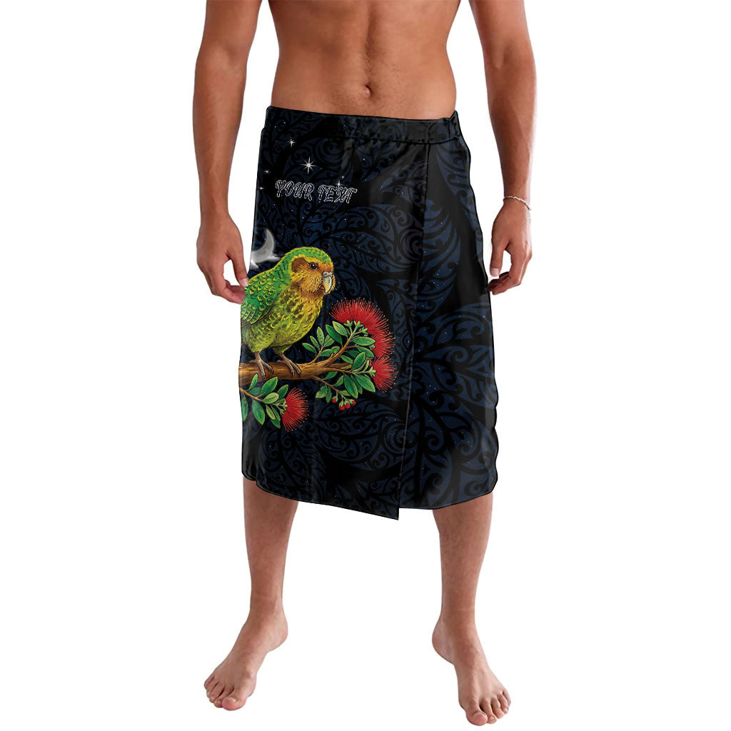 New Zealand Kakapo Matariki Personalised Lavalava Pohutukawa Flower Galaxy Maori Pattern