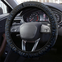 New Zealand Kakapo Matariki Steering Wheel Cover Pohutukawa Flower Galaxy Maori Pattern
