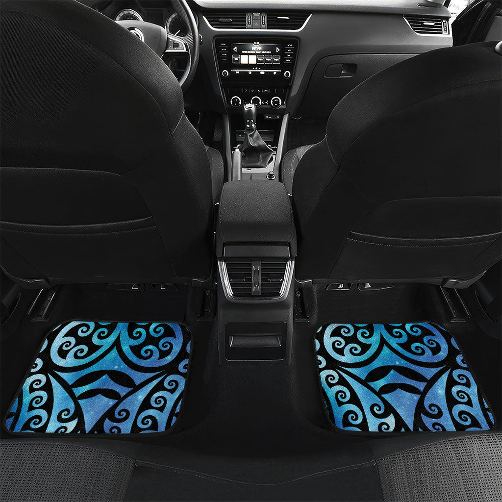 Tui Bird Kakabeak New Zealand Car Mats Clianthus Galaxy Maori Koru Pattern