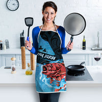 Snapper Fishing New Zealand Apron Tamure Fish Hook Maori Pattern