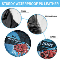 Snapper Fishing New Zealand Spare Tire Cover Tamure Fish Hook Maori Pattern