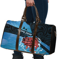 Snapper Fishing New Zealand Travel Bag Tamure Fish Hook Maori Pattern