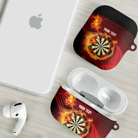Personalised Darts New Zealand AirPods Case Silver Fern Red Color