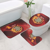 Personalised Darts New Zealand Bathroom Set Silver Fern Red Color