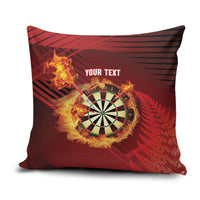 Personalised Darts New Zealand Pillow Cover Silver Fern Red Color