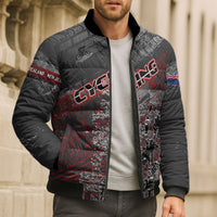 Personalised Cycling New Zealand Bomber Puffer Jacket Aotearoa Pride Sportswear