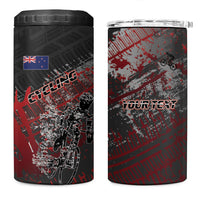 Personalised Cycling New Zealand 4 in 1 Can Cooler Tumbler Aotearoa Pride Sportswear LT22 One Size: 16 oz Red - Polynesian Pride