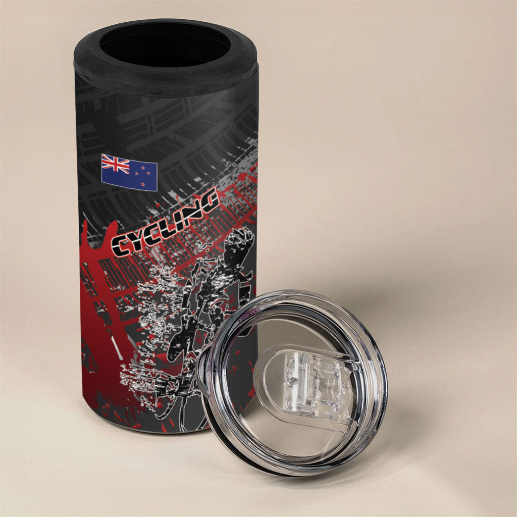 Personalised Cycling New Zealand 4 in 1 Can Cooler Tumbler Aotearoa Pride Sportswear LT22 - Polynesian Pride