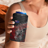 Personalised Cycling New Zealand 4 in 1 Can Cooler Tumbler Aotearoa Pride Sportswear LT22 - Polynesian Pride