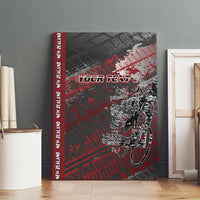 Personalised Cycling New Zealand Canvas Wall Art Aotearoa Pride Sportswear