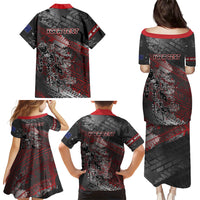 Personalised Cycling New Zealand Family Matching Puletasi and Hawaiian Shirt Aotearoa Pride Sportswear LT22 - Polynesian Pride