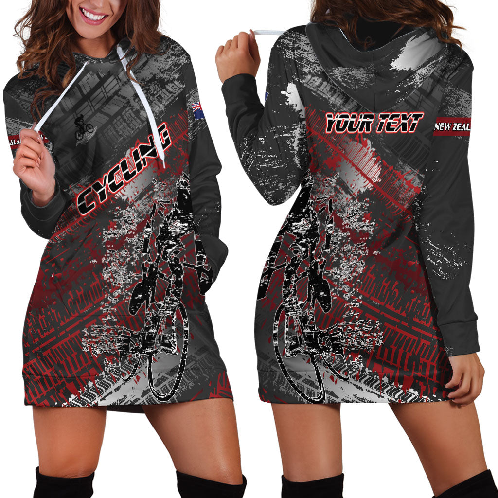 Personalised Cycling New Zealand Hoodie Dress Aotearoa Pride Sportswear
