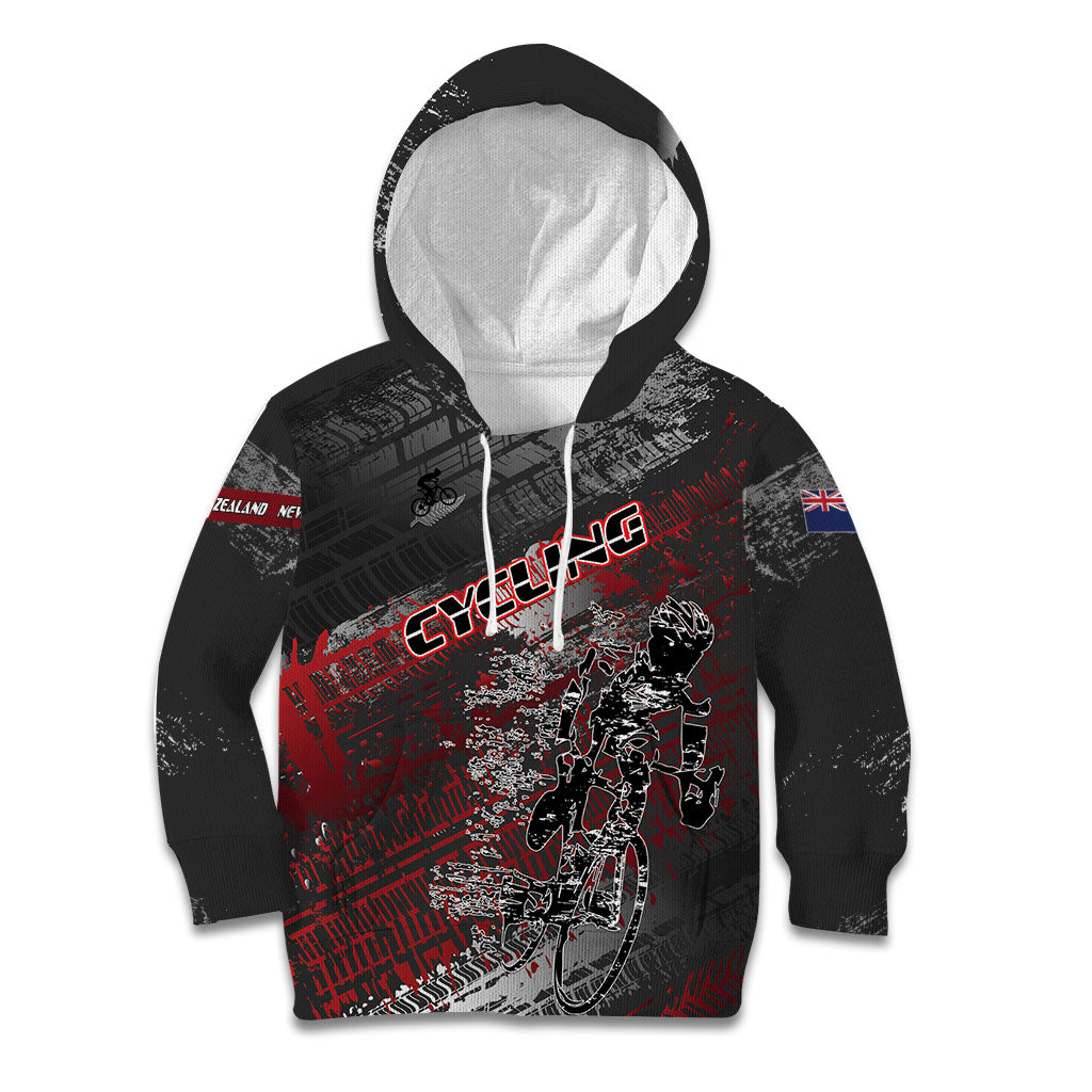 Personalised Cycling New Zealand Kid Hoodie Aotearoa Pride Sportswear