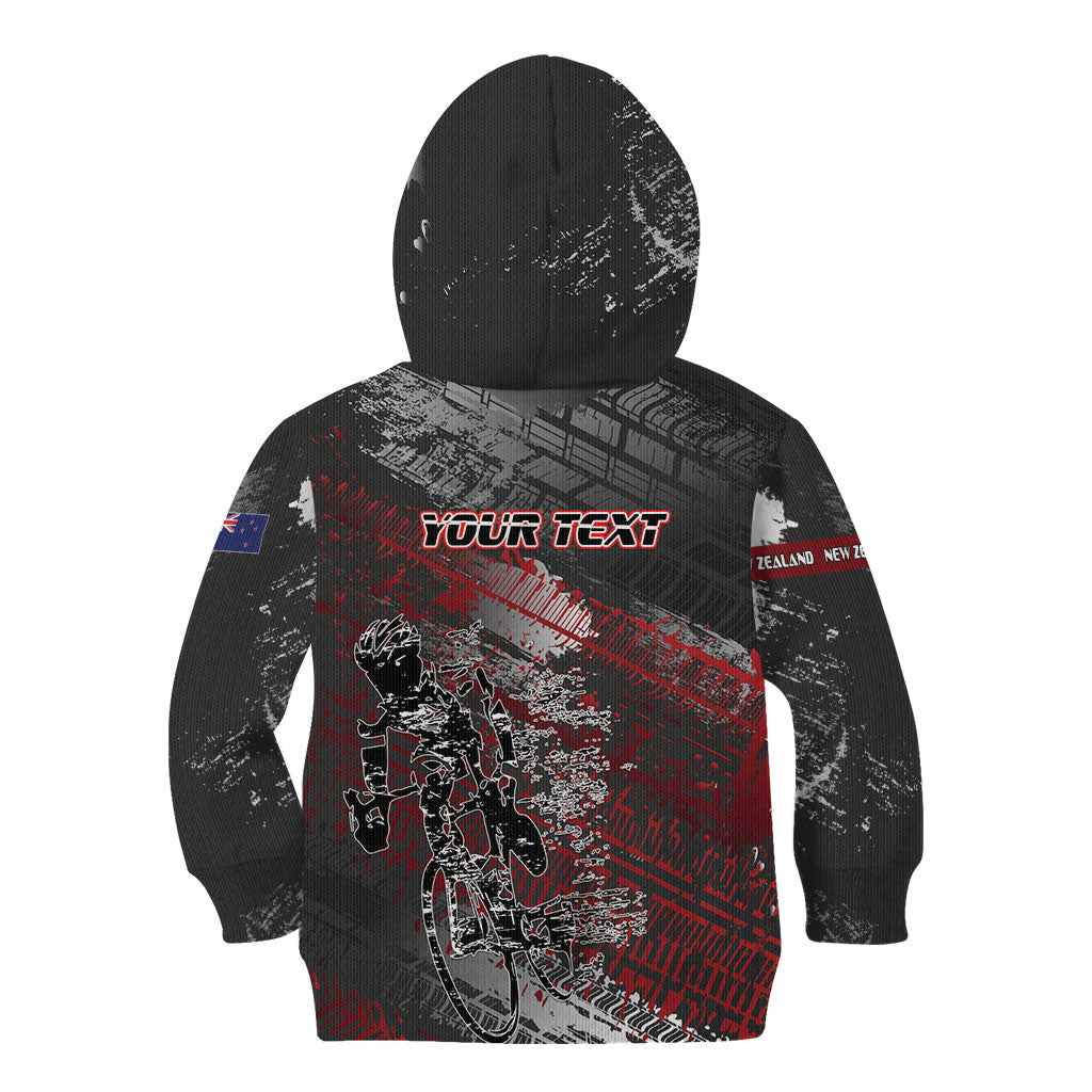 Personalised Cycling New Zealand Kid Hoodie Aotearoa Pride Sportswear