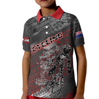 Personalised Cycling New Zealand Kid Polo Shirt Aotearoa Pride Sportswear