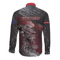 Personalised Cycling New Zealand Long Sleeve Button Shirt Aotearoa Pride Sportswear