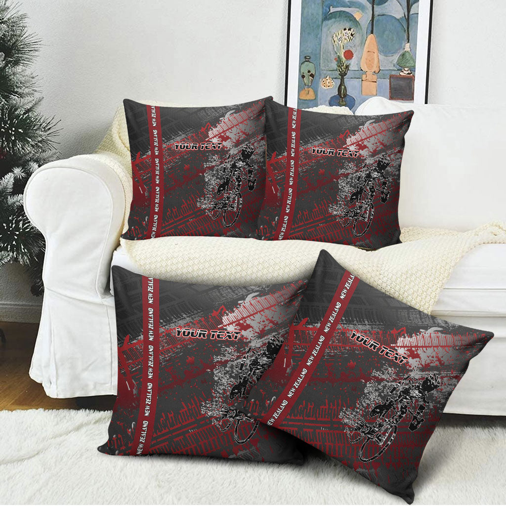 Personalised Cycling New Zealand Pillow Cover Aotearoa Pride Sportswear