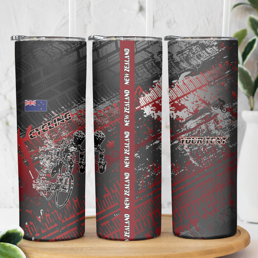 Personalised Cycling New Zealand Skinny Tumbler Aotearoa Pride Sportswear LT22 - Polynesian Pride