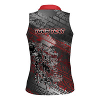 Personalised Cycling New Zealand Women Sleeveless Polo Shirt Aotearoa Pride Sportswear LT22 - Polynesian Pride