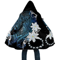 Cook Islands Maori Language Week Cloak Tiare Maori Kuki Airani Blue Pattern