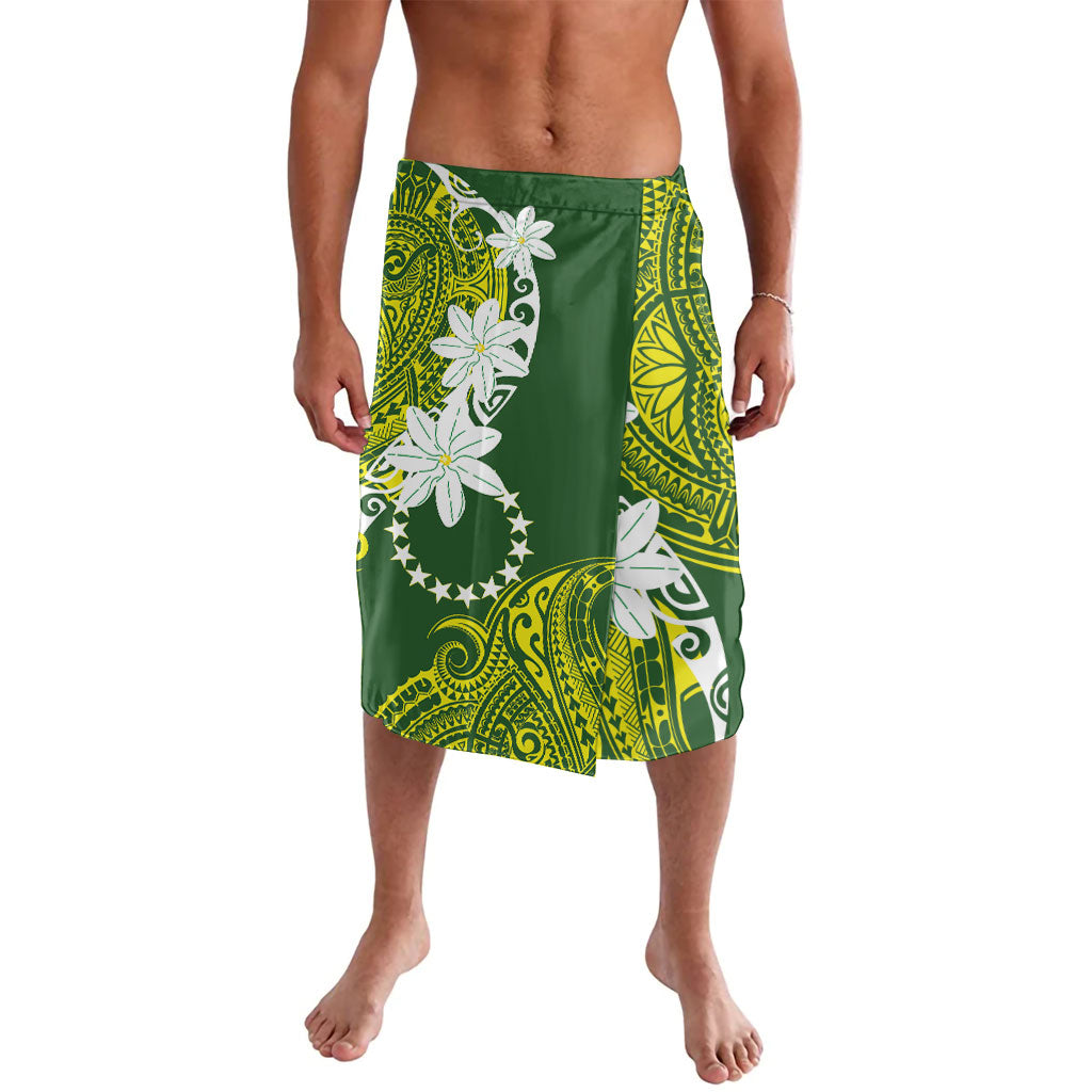 Cook Islands Maori Language Week Lavalava Tiare Maori Kuki Airani Green Pattern LT22 Green - Polynesian Pride
