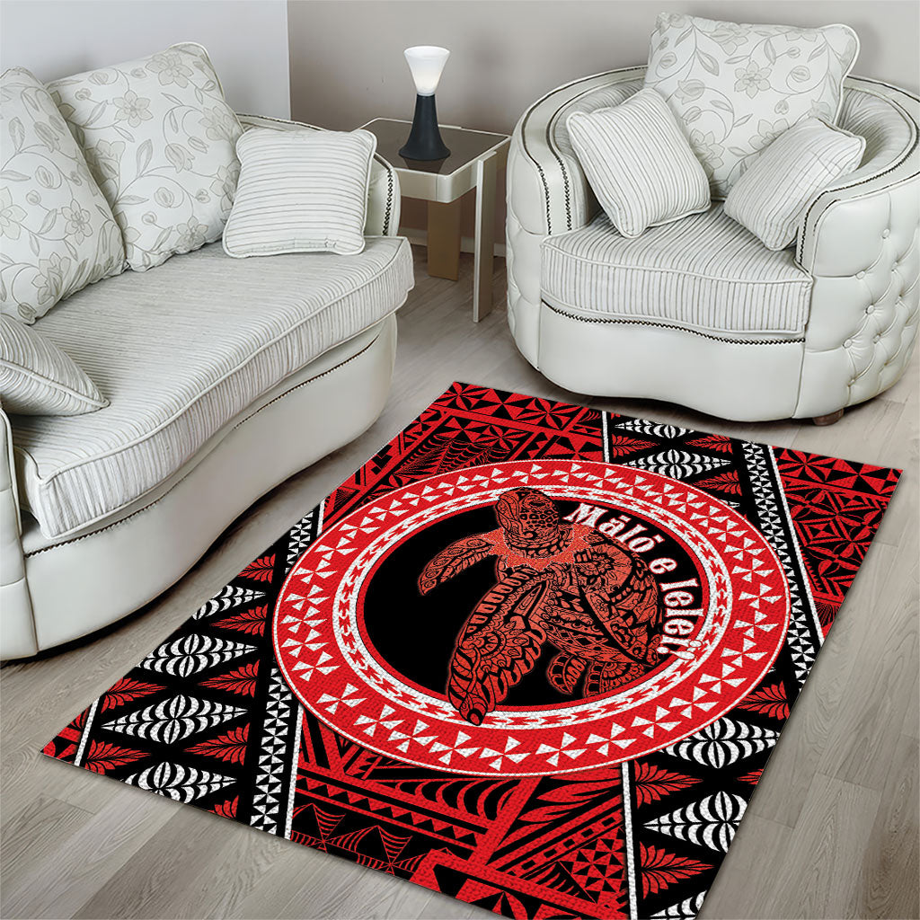 Tonga Language Week Area Rug Heilala Turtle Malo E Lelei
