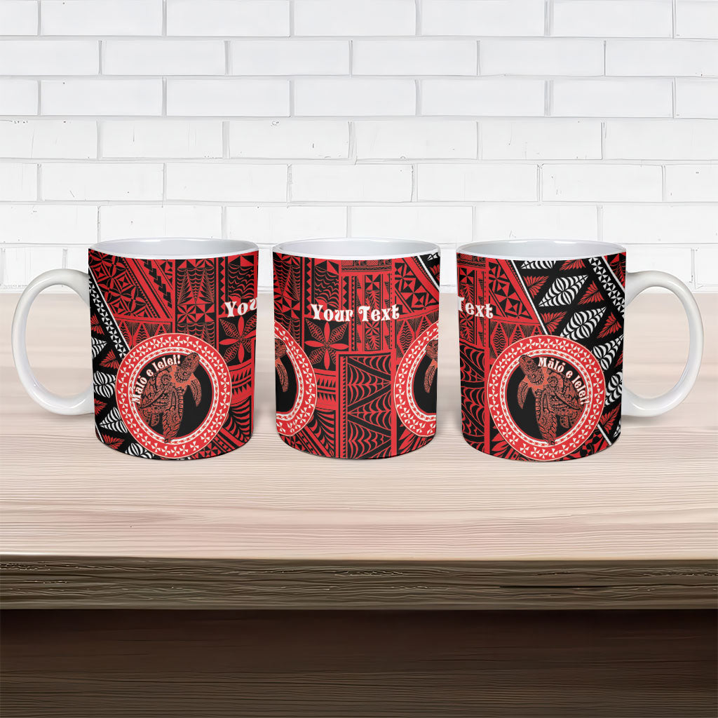 Personalised Tonga Language Week Ceramic Mug Heilala Turtle Malo E Lelei