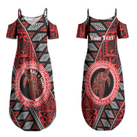 Personalised Tonga Language Week Couples Matching Summer Maxi Dress and Hawaiian Shirt Heilala Turtle Malo E Lelei