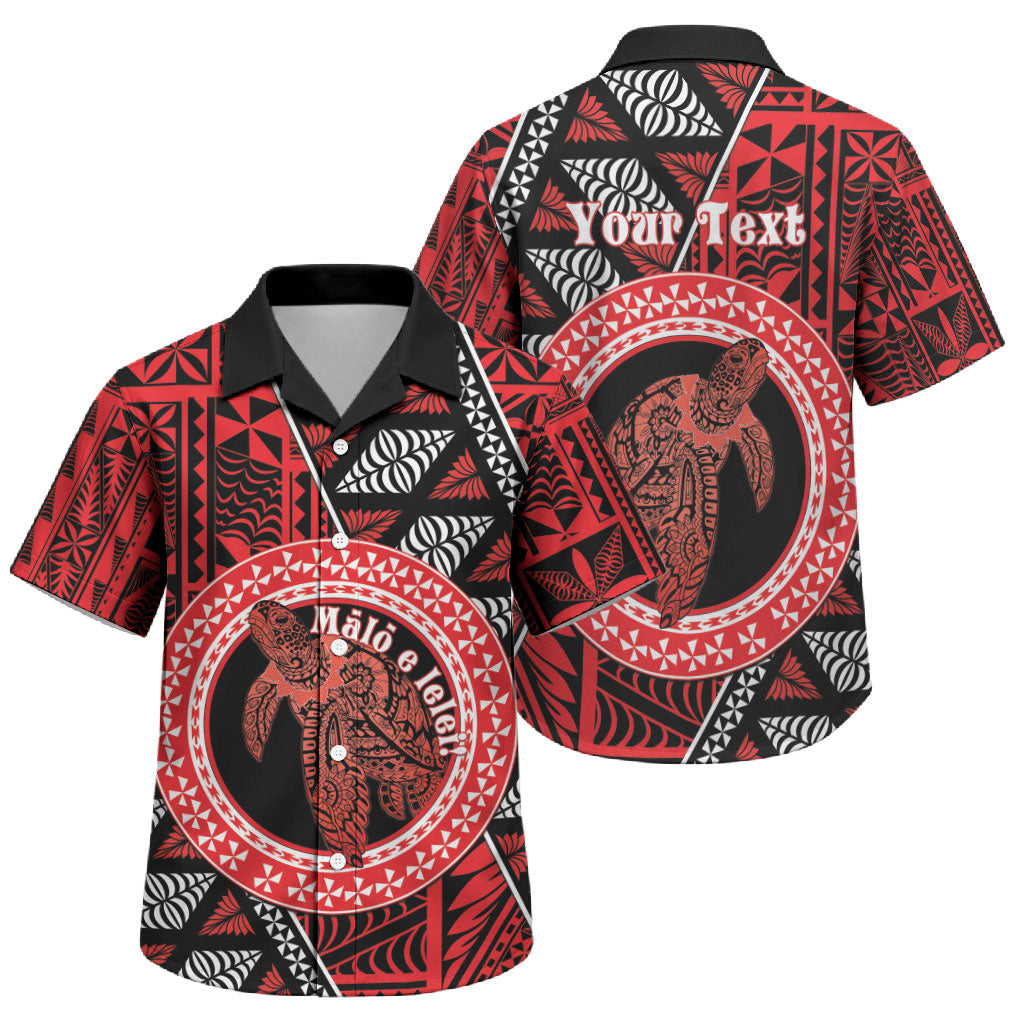 Personalised Tonga Language Week Family Matching Off The Shoulder Long Sleeve Dress and Hawaiian Shirt Heilala Turtle Malo E Lelei