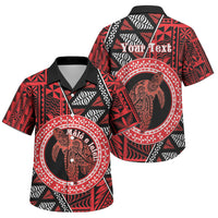 Personalised Tonga Language Week Family Matching Off The Shoulder Long Sleeve Dress and Hawaiian Shirt Heilala Turtle Malo E Lelei