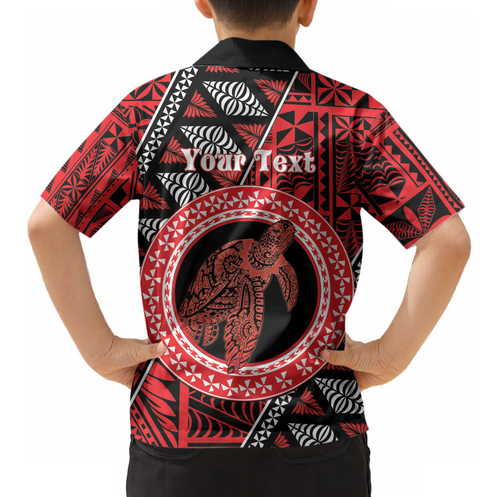 Personalised Tonga Language Week Hawaiian Shirt Heilala Turtle Malo E Lelei