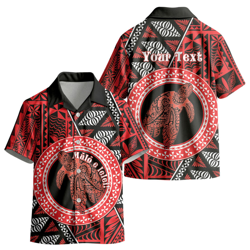 Personalised Tonga Language Week Kid Hawaiian Shirt Heilala Turtle Malo E Lelei