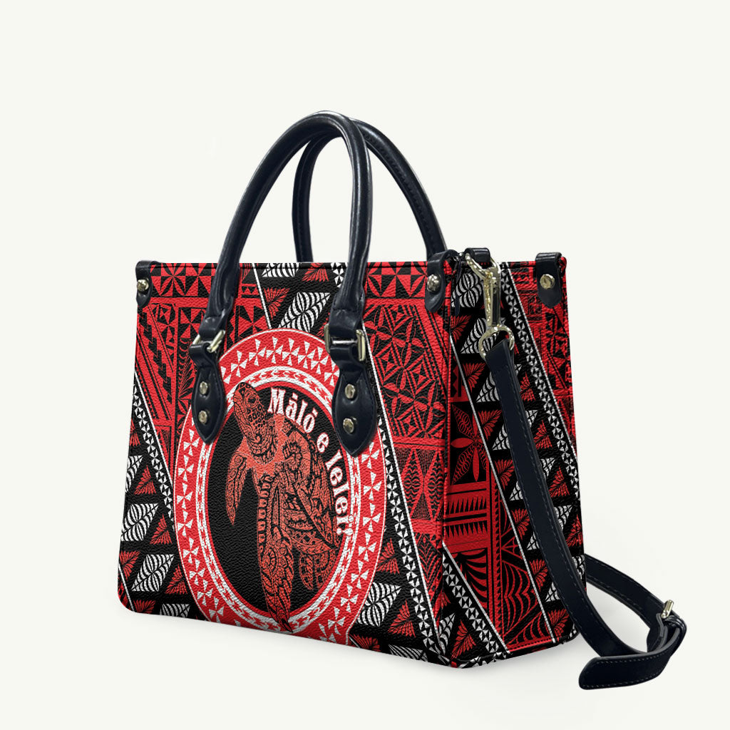 Tonga Language Week Leather Bag Heilala Turtle Malo E Lelei