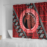 Tonga Language Week Shower Curtain Heilala Turtle Malo E Lelei
