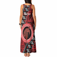 Personalised Tonga Language Week Tank Maxi Dress Heilala Turtle Malo E Lelei