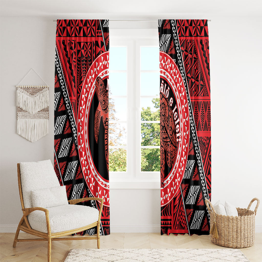 Tonga Language Week Window Curtain Heilala Turtle Malo E Lelei
