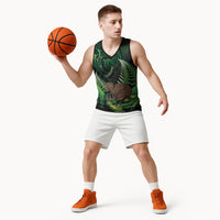 Kiwi New Zealand Personalised Basketball Jersey Aotearoa Map Silver Fern Koru Pattern