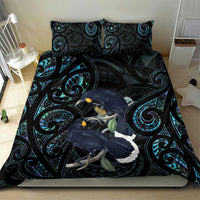 New Zealand Huia Bird Bedding Set Paua Shell Maori Pattern