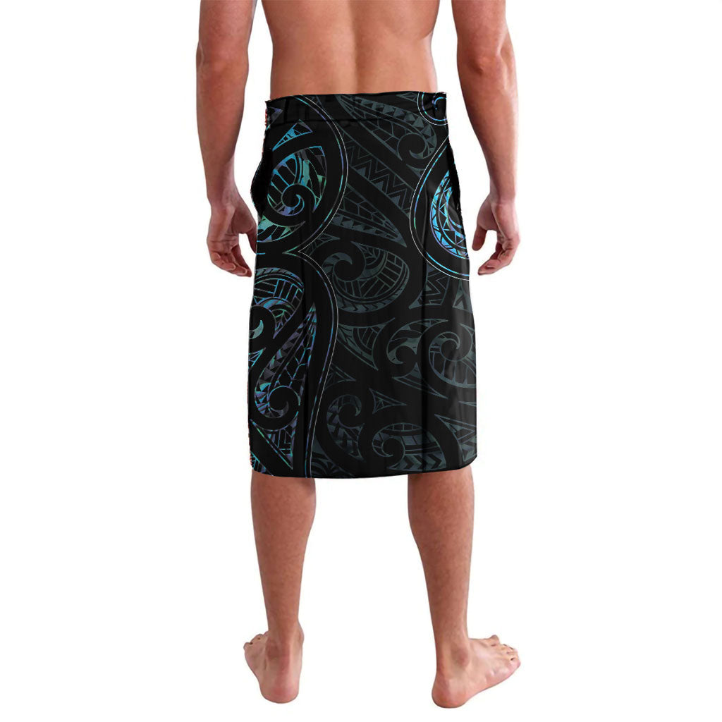 New Zealand Huia Bird Lavalava Paua Shell Maori Pattern
