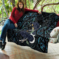 New Zealand Huia Bird Quilt Paua Shell Maori Pattern