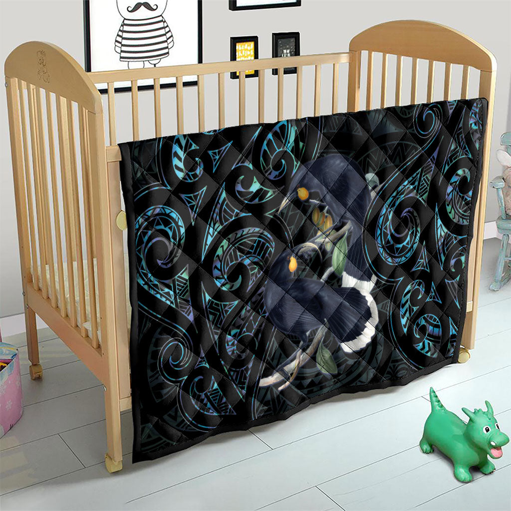 New Zealand Huia Bird Quilt Paua Shell Maori Pattern