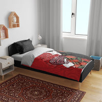 Kiwi New Zealand Personalised Bedding Set NZ Map Pohutukawa Fern Maori Pattern LT22 - Polynesian Pride