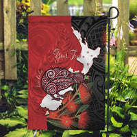 Kiwi New Zealand Personalised Garden Flag NZ Map Pohutukawa Fern Maori Pattern